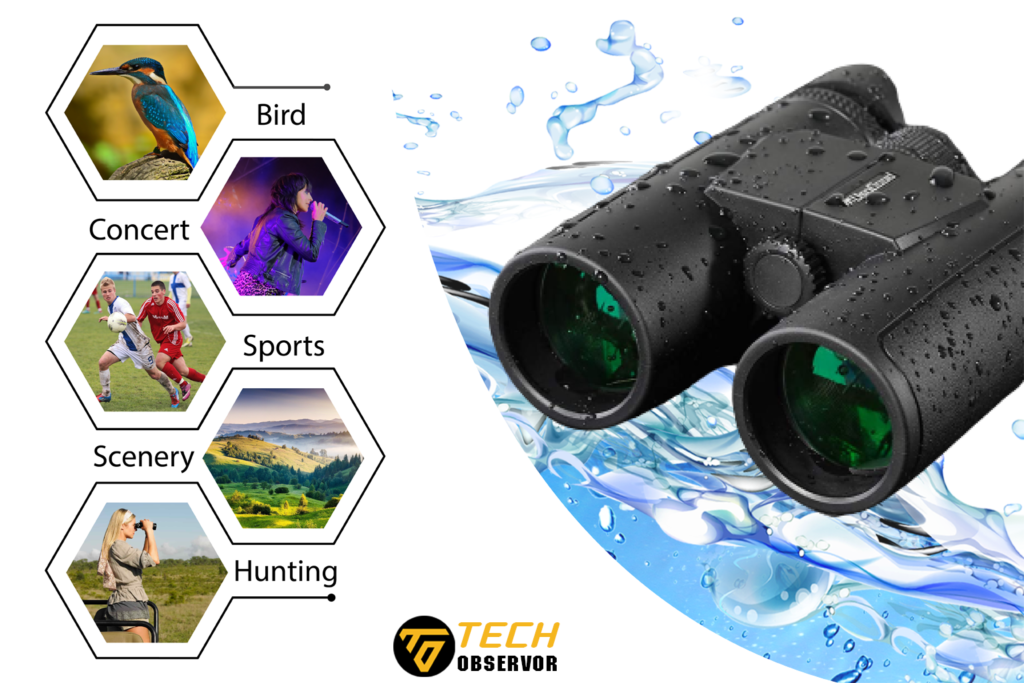 12x42 Powerful Binoculars for Adults, HD Professional Binocular Bird Watching, Concert, Scenery, Sports, Hunting